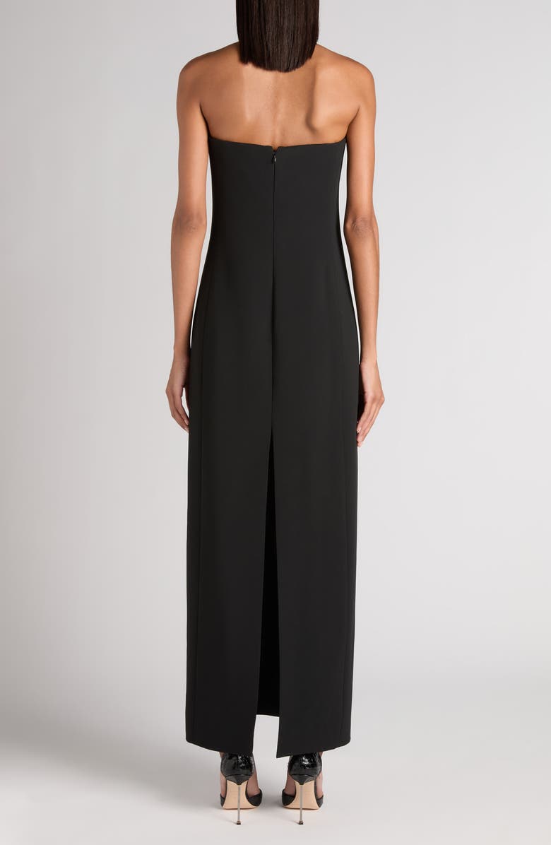 TOM FORD Strapless Crepe Cocktail Dress, Alternate, color, Black