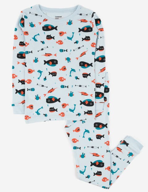 Kids Cotton Two-Piece Printed Pajamas, Animals & Characters (Toddler, Little Kid & Big Kid)