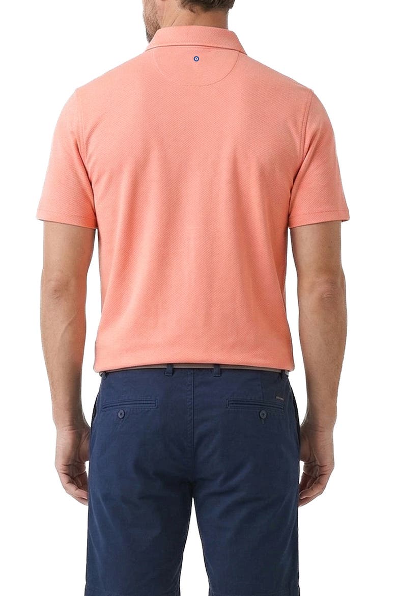 Dobby Jacquard Performance Polo, Alternate, color, CORAL
