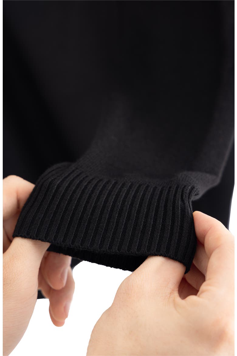 Basic Turtleneck Sweater, Alternate, color, BLACK