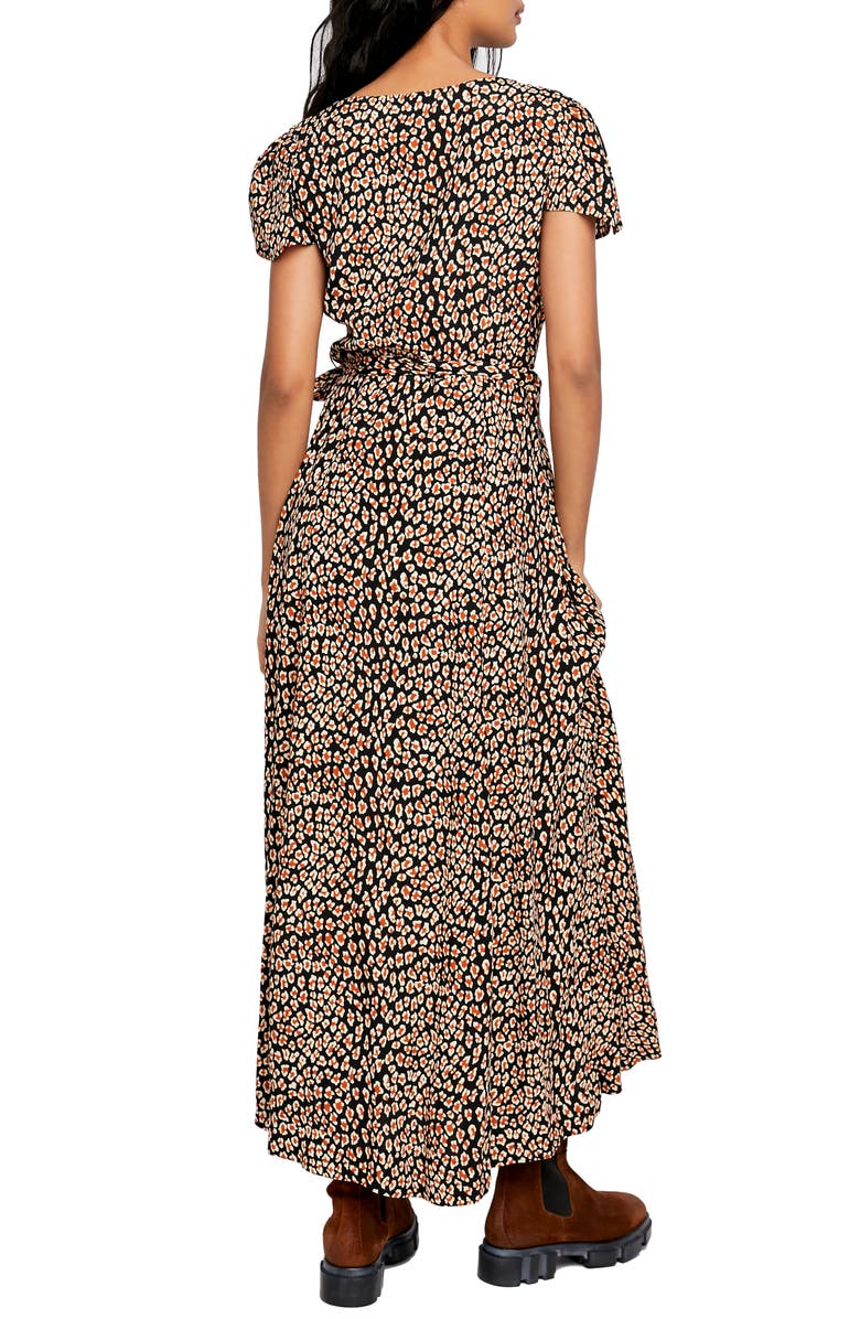 Free People Gorgeous Jess Wrap Maxi Dress, Alternate, color, 