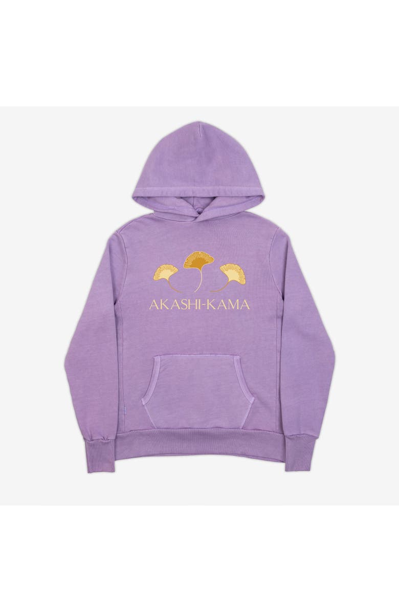 AKASHI-KAMA Ginkgo Leaf Hoodie, Main, color, Wisteria