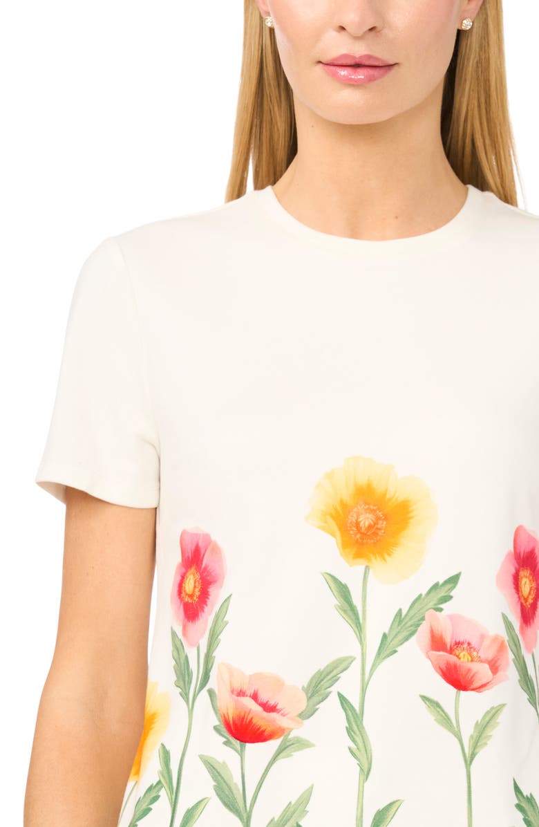 Ted Baker Willow Placed Floral Print Knit Top, Alternate, color, 
