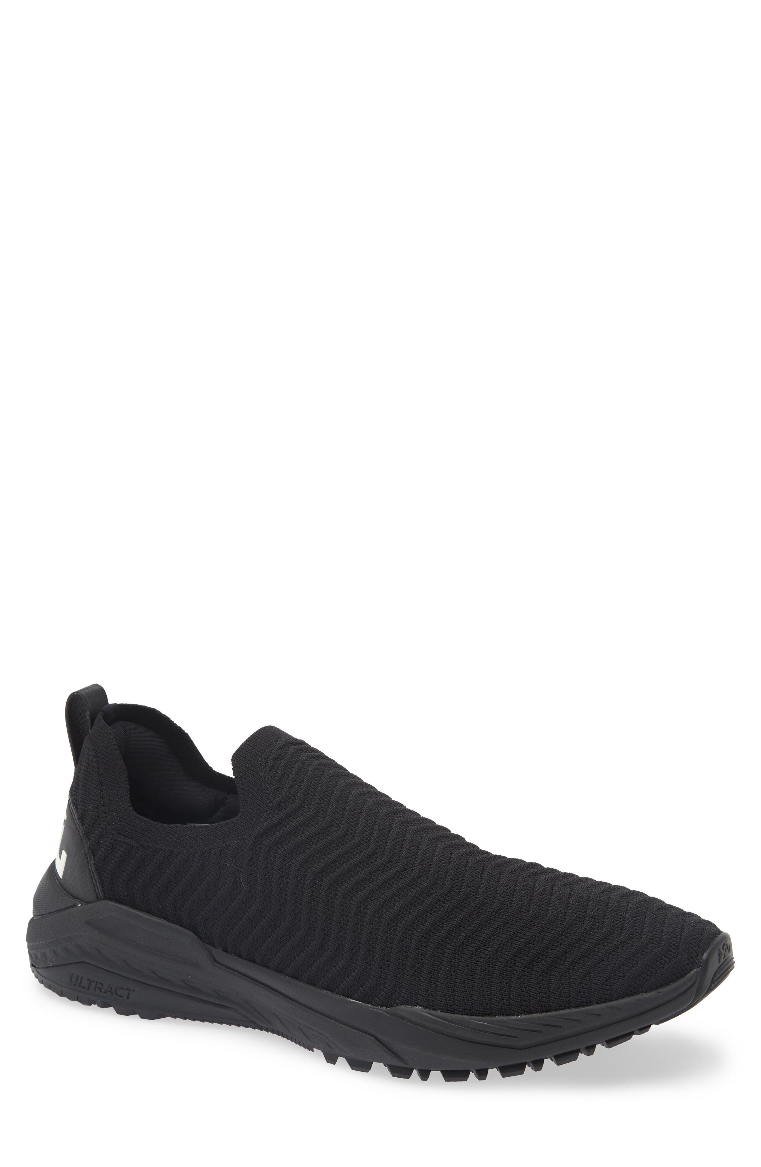 TechLoom Traveler Slip-On Sneaker, Main, color, BLACK / BLACK / IVORY