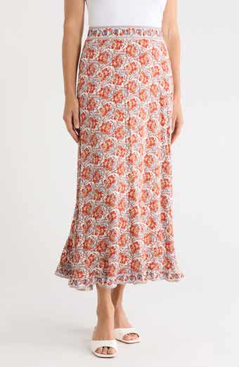 Floral Pull-On Maxi Skirt
