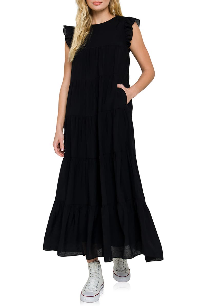 English Factory Tiered Maxi Dress, Main, color,
