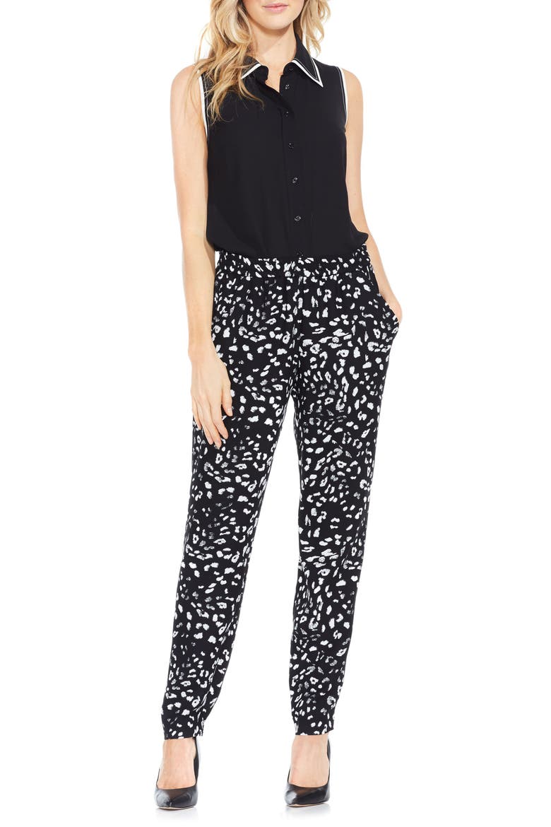Animal Whispers Jogger Pants, Main, color, RICH BLACK
