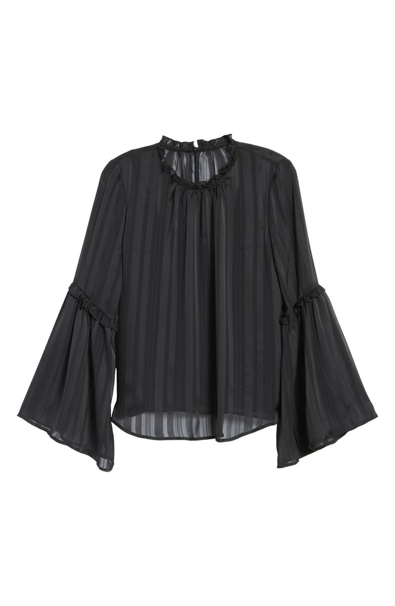 All in Favor Shadow Stripe Blouse, Alternate, color, 