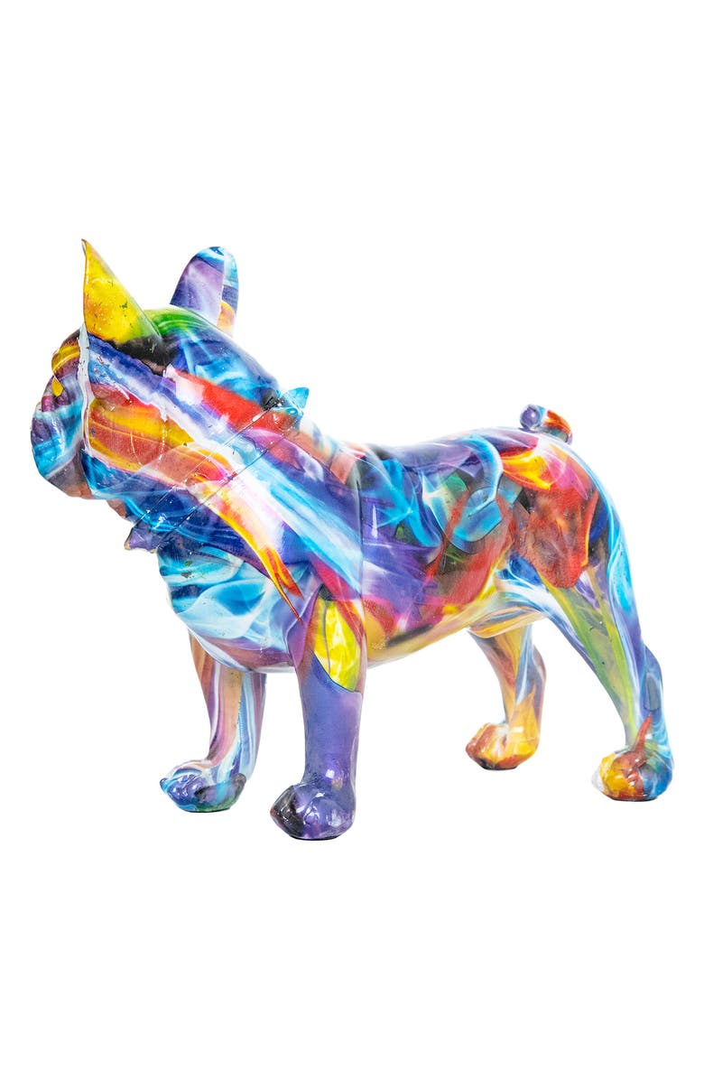 INTERIOR ILLUSIONS Plus Smoke Art Bulldog Ears Up, Alternate, color, Multi-Color