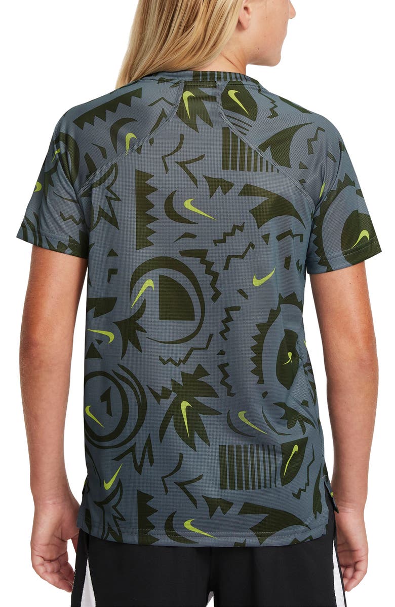 Nike Kids' Dri-FIT Training Top, Alternate, color, Smoke Grey/ Black