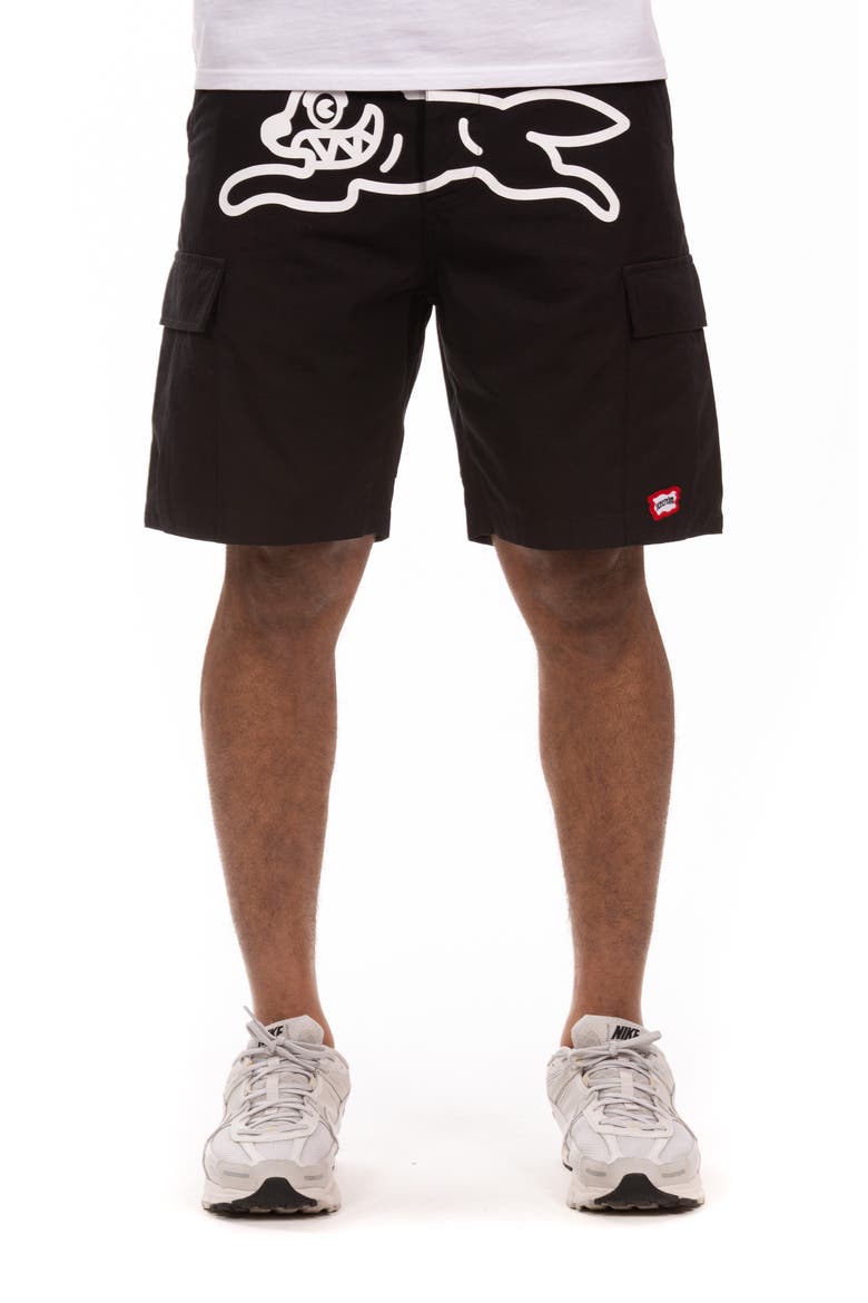 King Cone Cargo Shorts, Main, color, BLACK