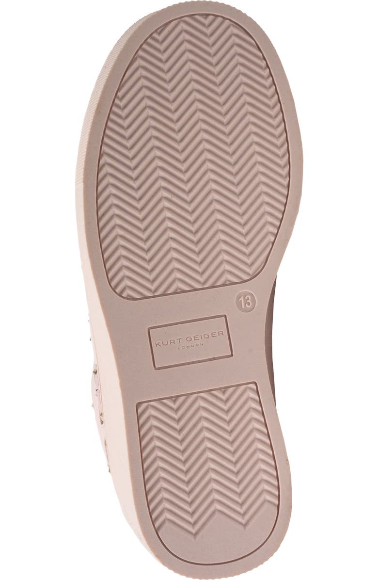 Kurt Geiger London Kids' Mini Laney Butterfly Sneaker, Alternate, color, Blush