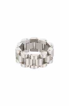 Men's Silver Plate Link Ring