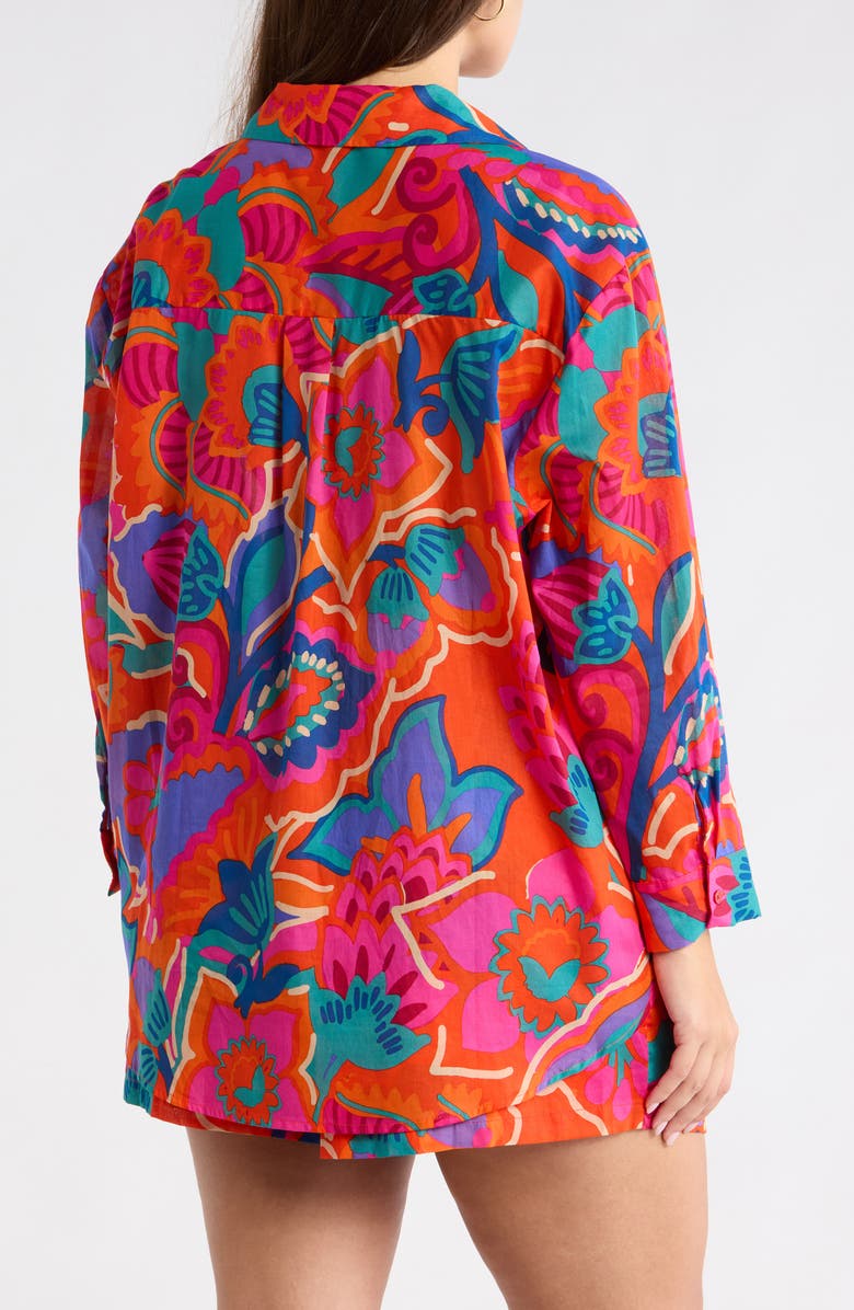 SUGARLIPS Kahlia Tropics Top, Alternate, color, Red-Multi