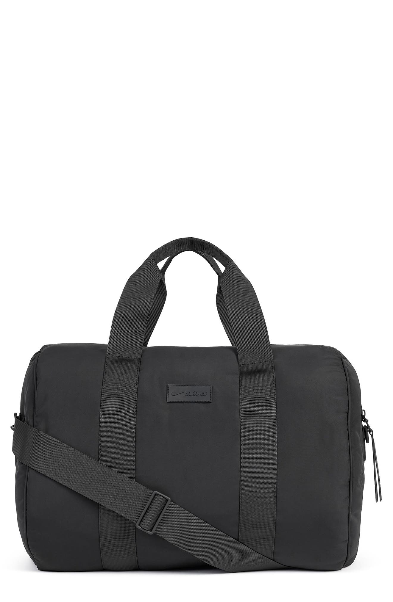 NikeSKIMS Puffer Gym Bag, Main, color, Obsidian