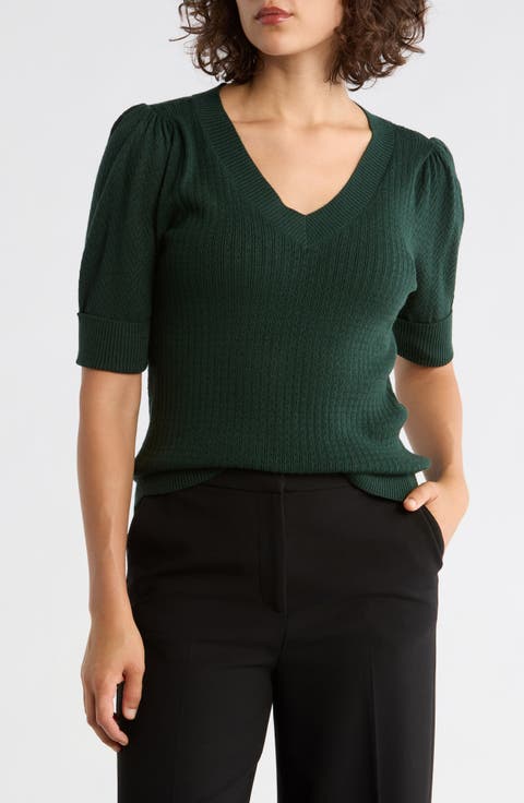 Pointelle Stitch Sweater