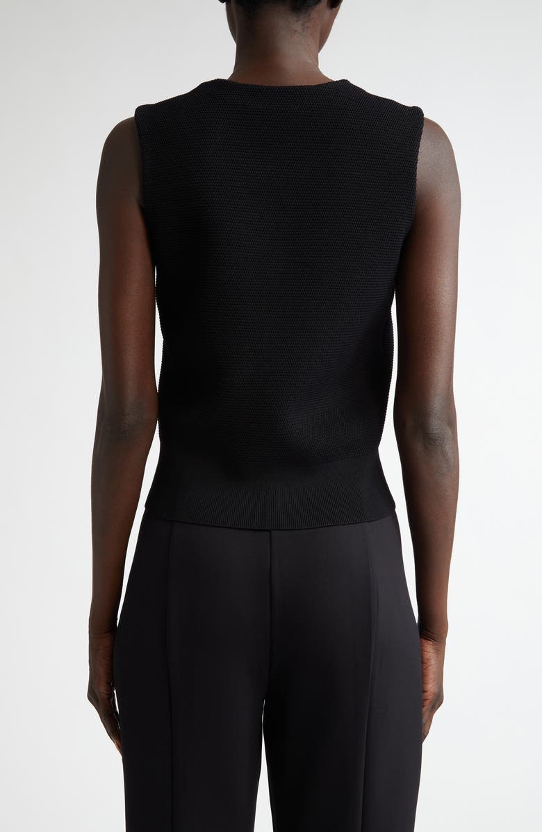 ST. JOHN Piqué Knit Shell, Alternate, color,