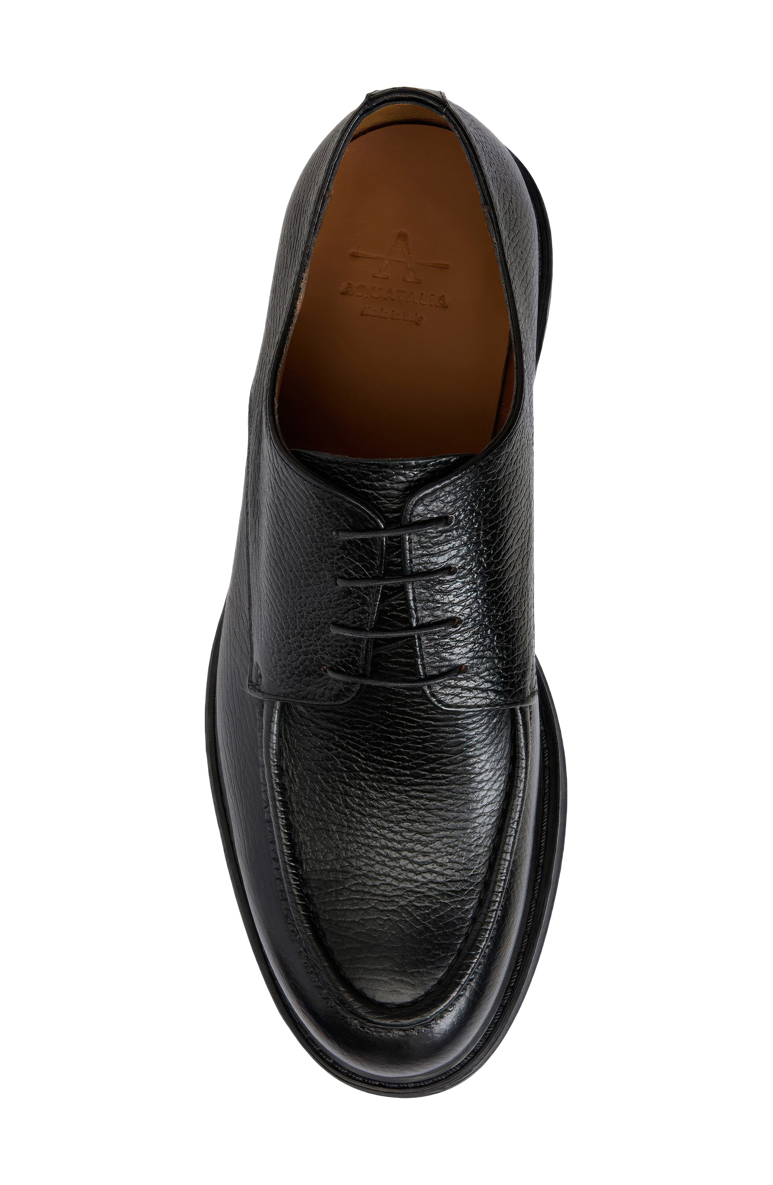 Berlino Water Repellent Derby, Alternate, color, BLACK TUMBLED