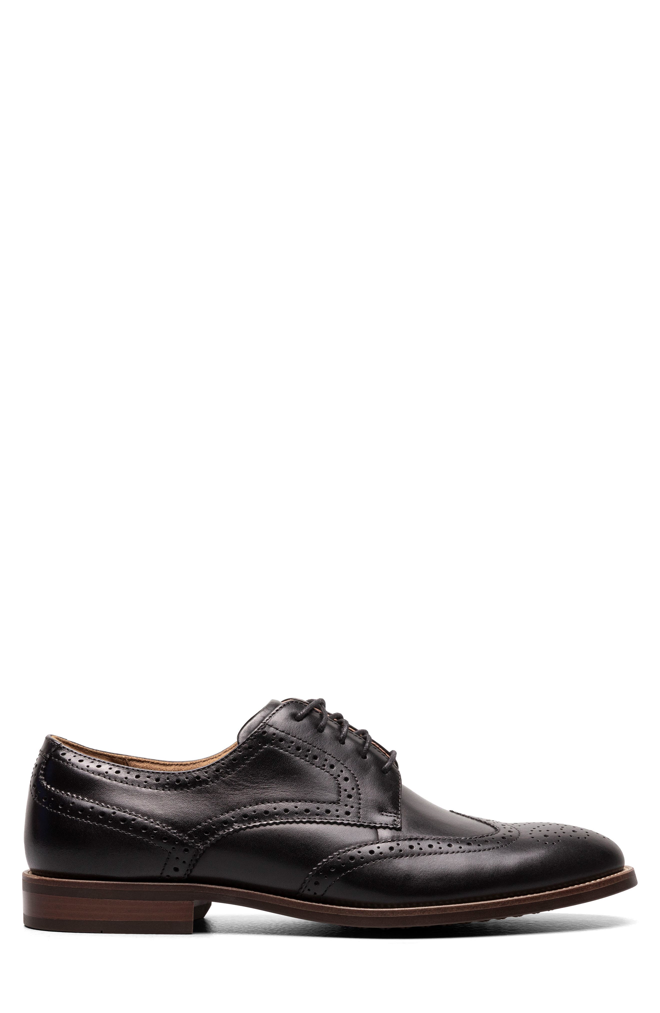 Florsheim Ruvo Wingtip Derby, Alternate, color, Black