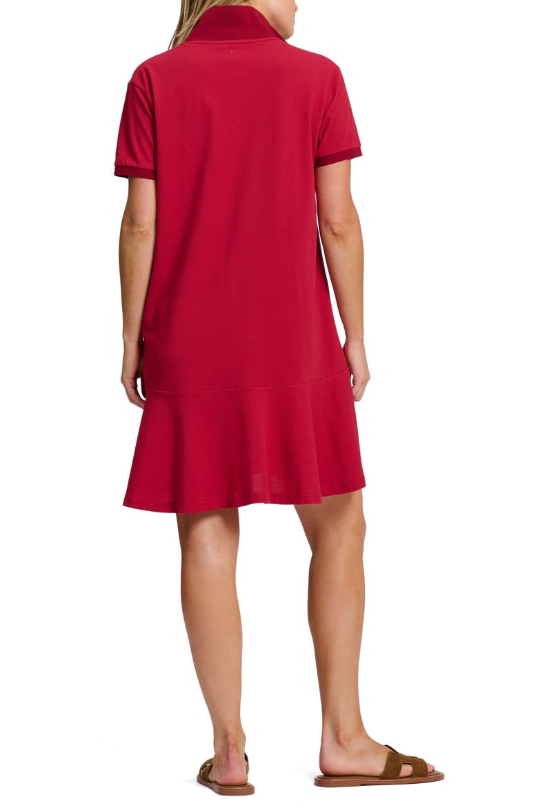 Football Polo Dress, Alternate, color, DARK RED