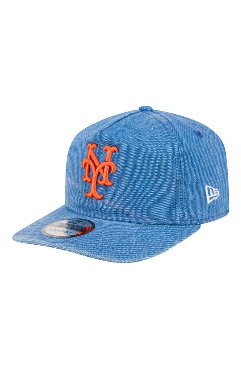 New Era Men's New Era Royal New York Mets Throwback Denim Classic 19TWENTY Adjustable Hat, Main, color, Royal