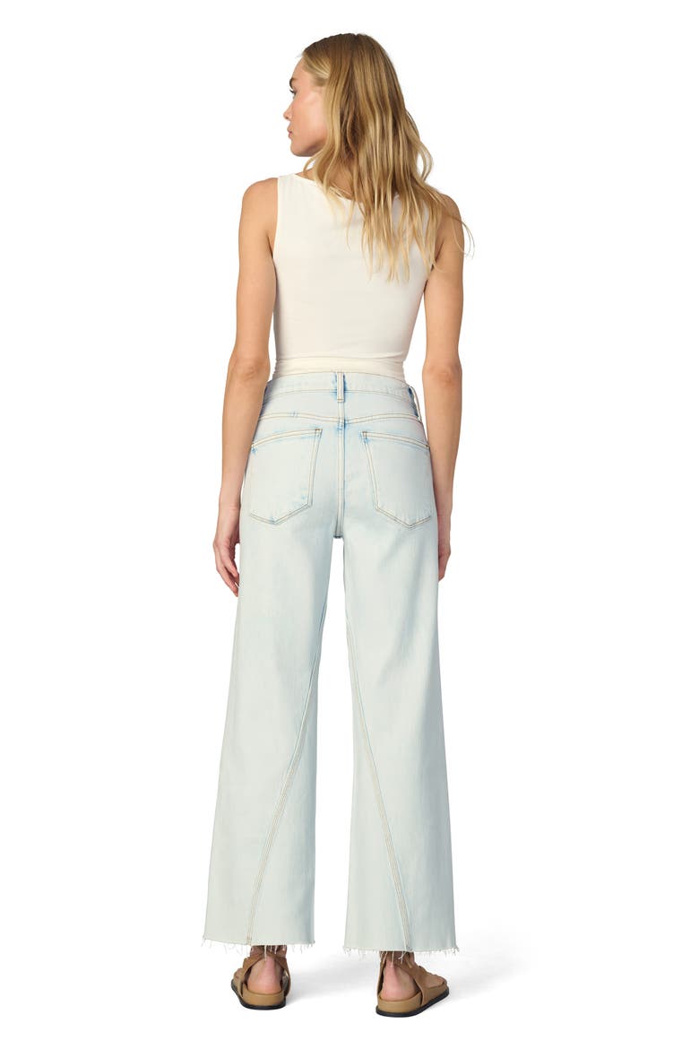 The Twisted Mia Raw Hem High Waist Ankle Flare Jeans, Alternate, color, REVERENCE