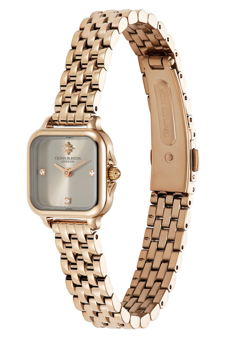 Mini Grosvenor Bracelet Watch, 20mm, Alternate, color, GREY