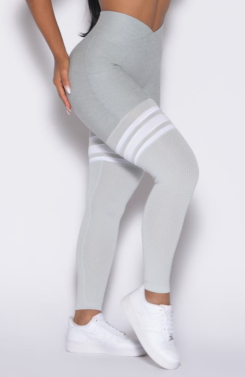 Bombshell Sportswear Scrunch Thigh Highs In Gray