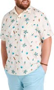 Oak Hill by DXL Big & Tall  Tropical Drink Sport Shirt V2