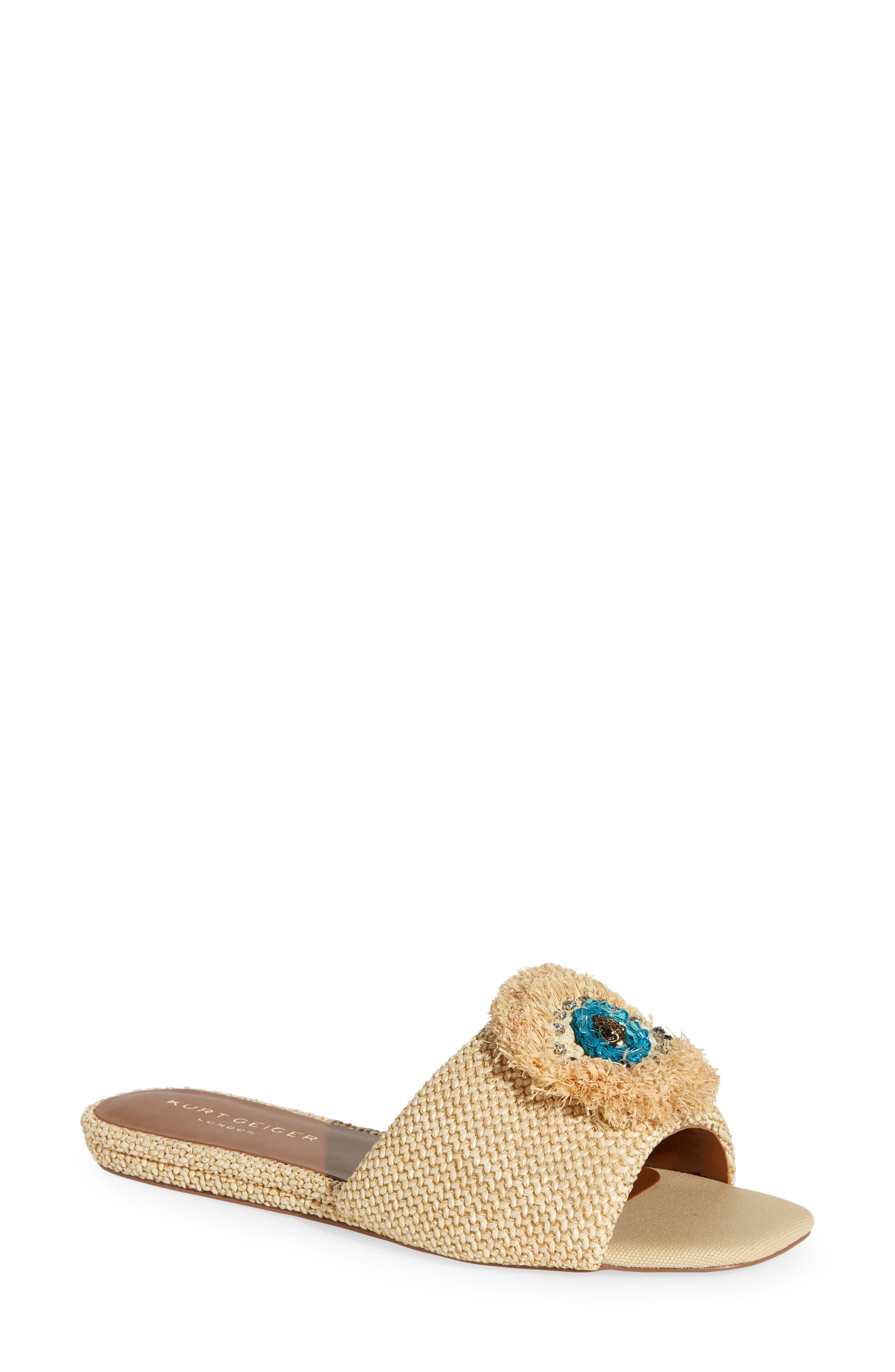 Kurt Geiger London Eye Woven Slide Sandal