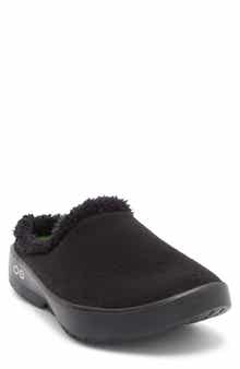 Oofos Gender Inclusive Oocoozie Fleece Clog Slipper