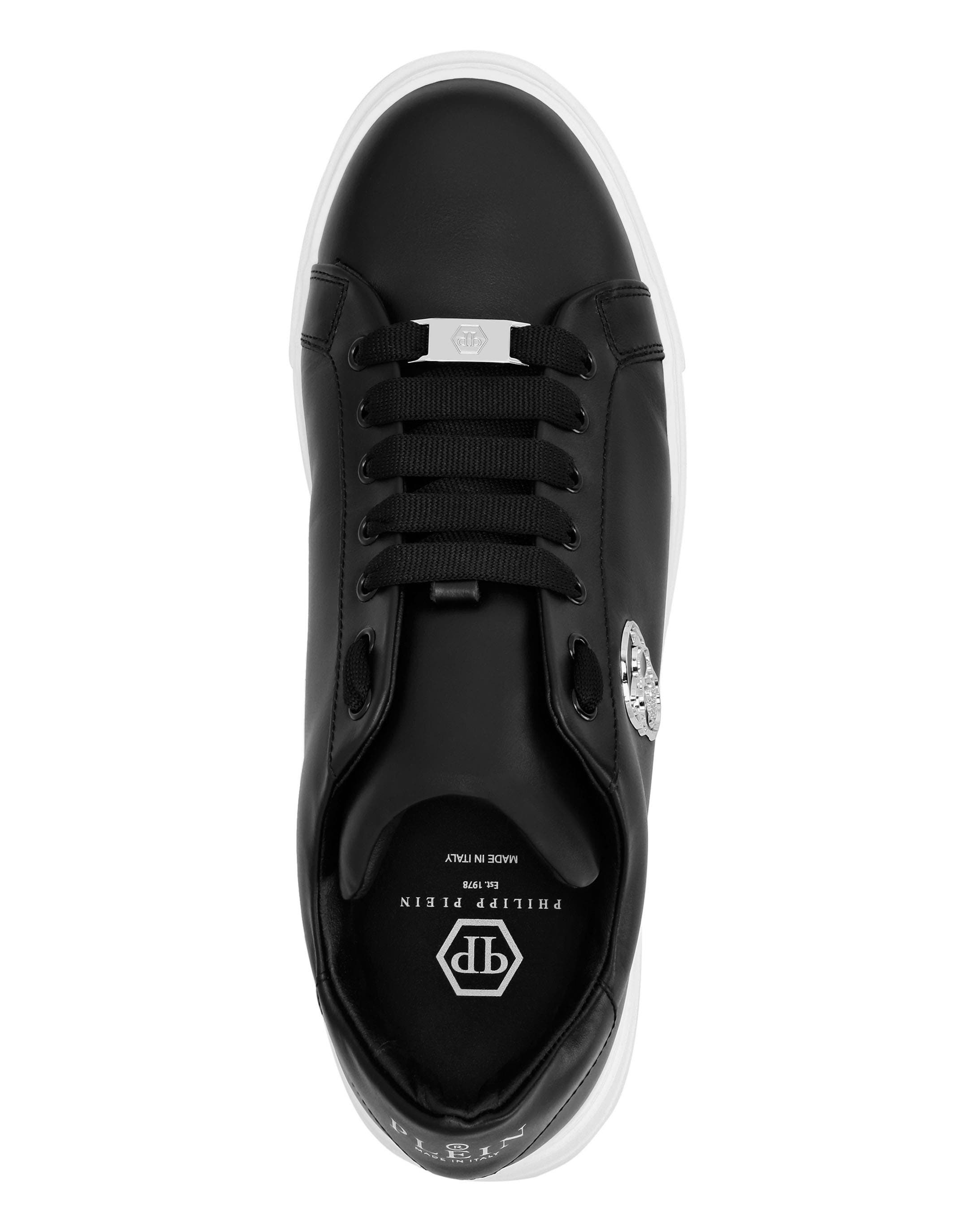 Lo-Top Sneakers Skull Men, Alternate, color, black/white