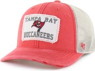 '47 Men's '47 Red Tampa Bay Buccaneers Egremont Well-Worn Adjustable Trucker Hat