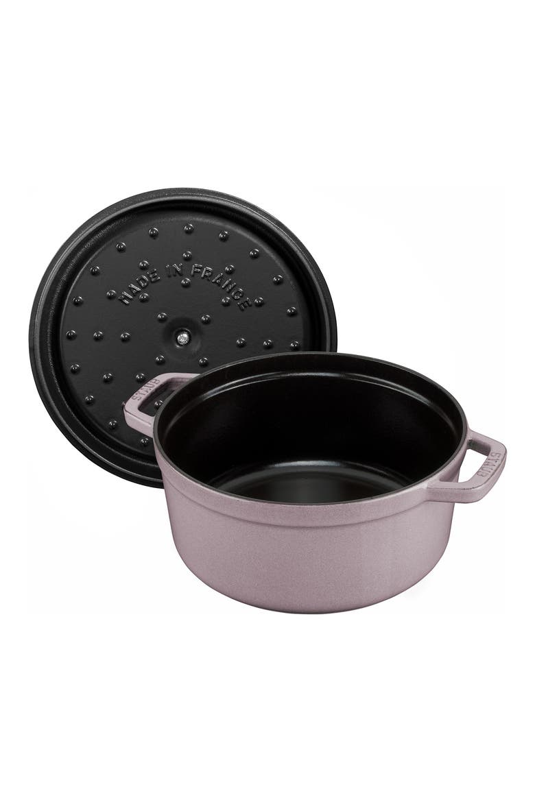4-Quart Enameled Cast Iron Dutch Oven, Alternate, color, LILAC