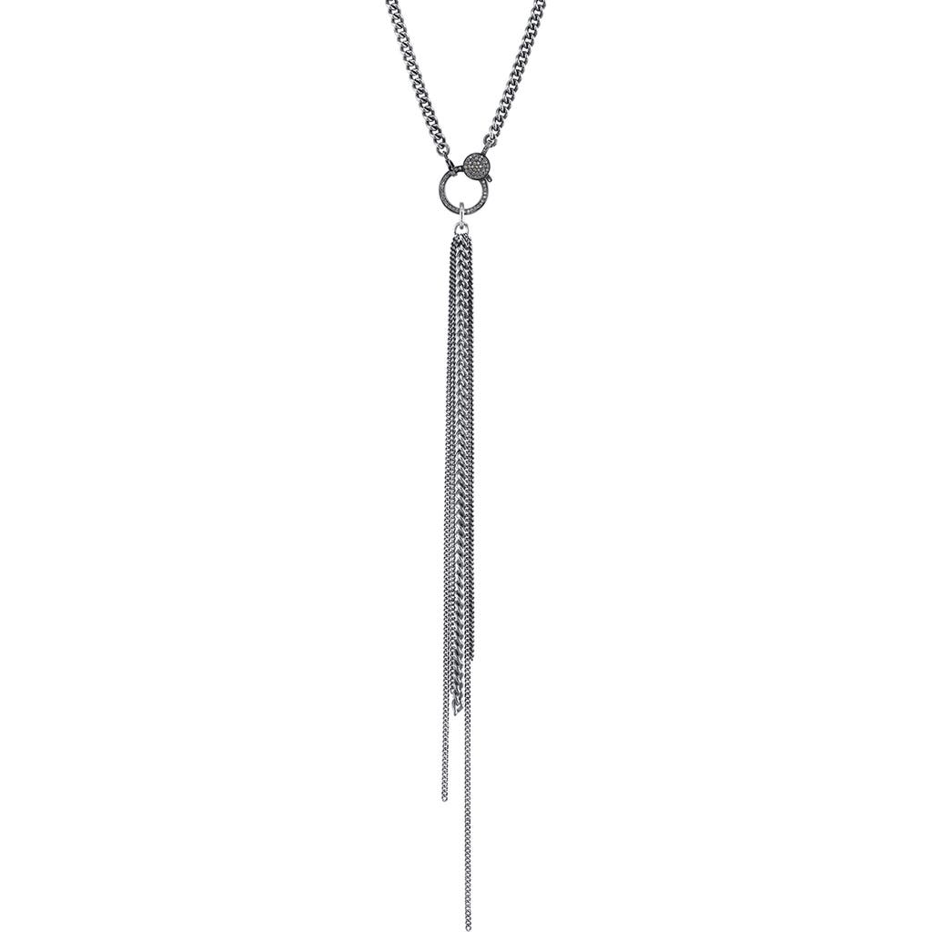 Sheryl Lowe Chain Fringe Necklace in Sterling Silver  product
