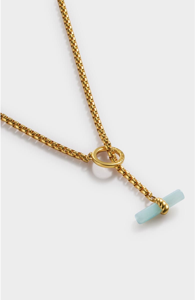 Katie Loxton Azura T-Bar Necklace, Alternate, color, Gold Coated