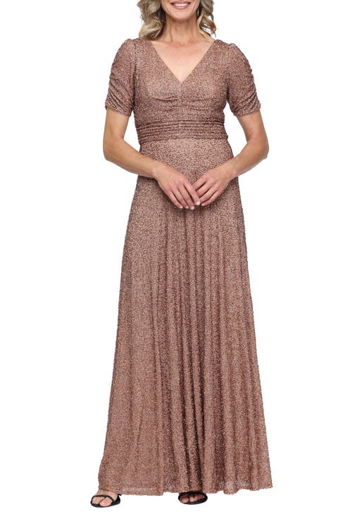 Sequin Empire Waist Gown