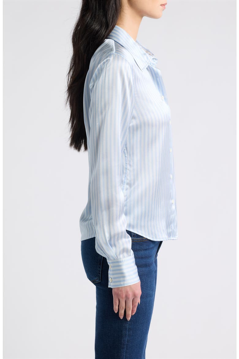 The Office Silk Striped Shirt, Alternate, color, BAY BLUE STRIPE