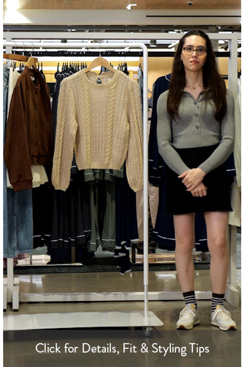 Puff Sleeve Mix Sweater video