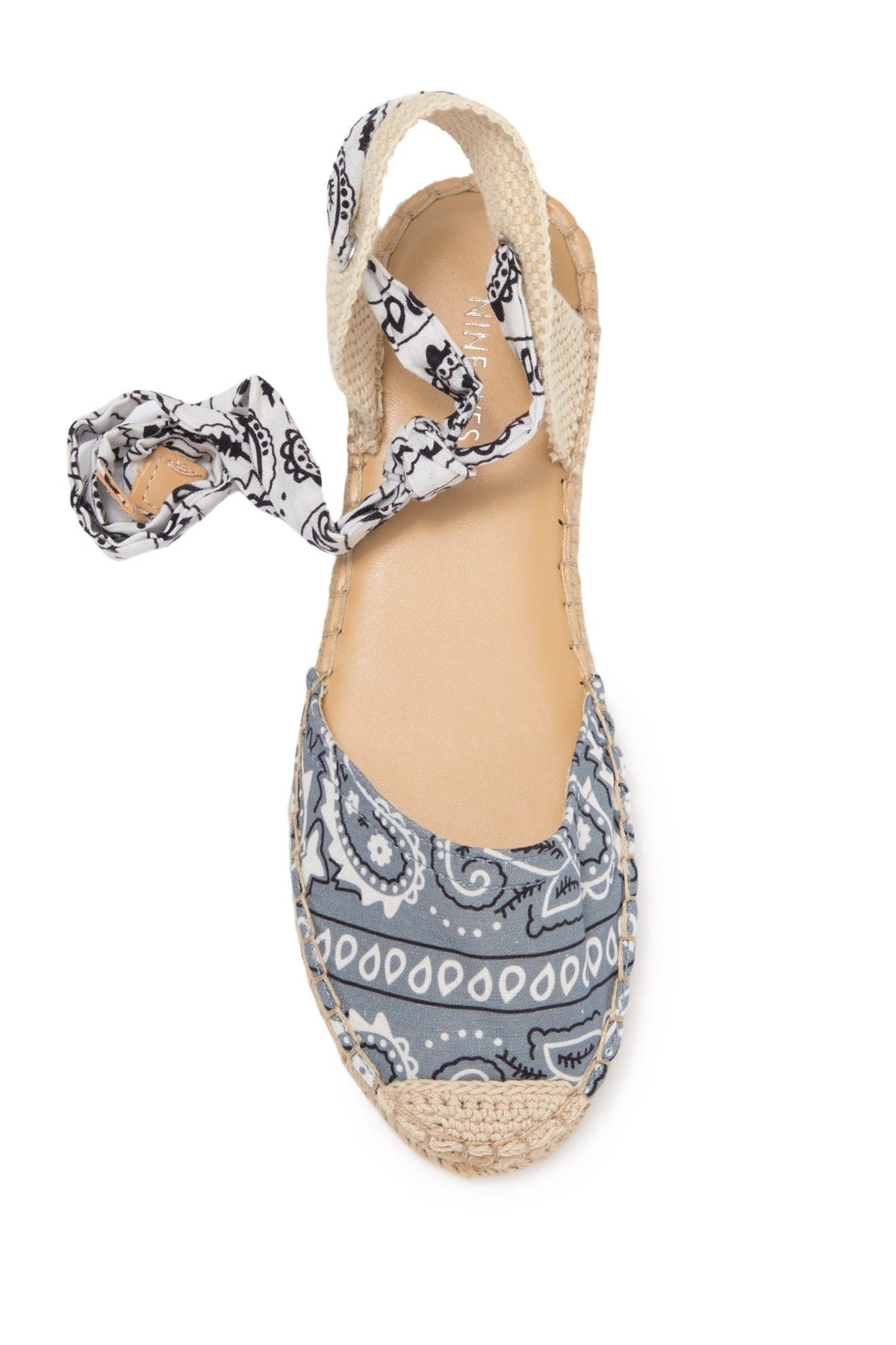 Nine West Meow Bandana Espadrille Flat, Alternate, color, 