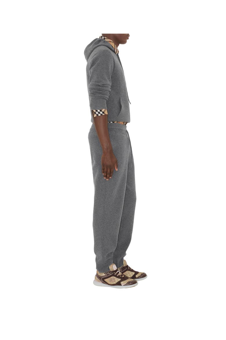 Cashmere Blend Jogging Pants, Alternate, color, Grey