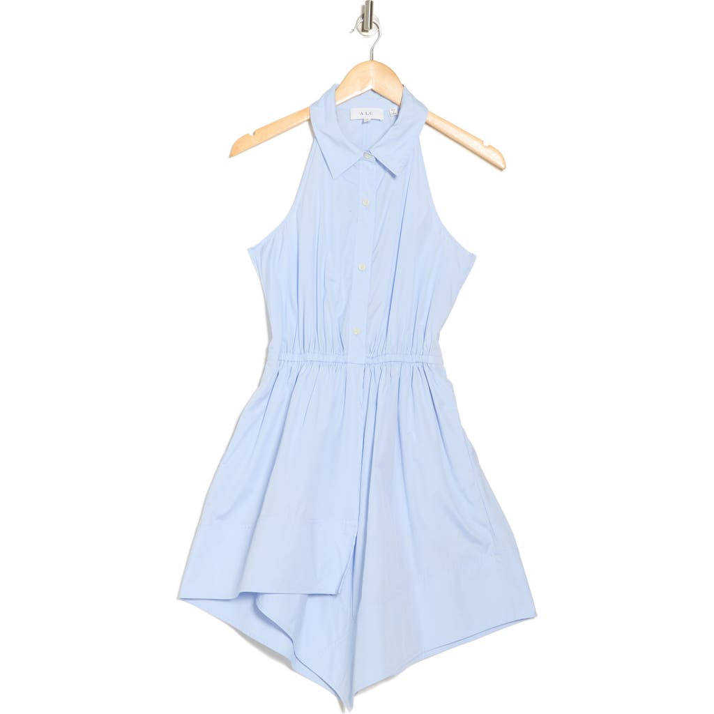Shop A.l.c . Aria Cotton Shirtdress In Sky Blue