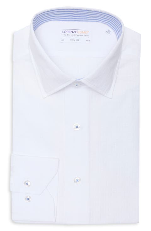 Trim Fit Cotton Seersucker Dress Shirt