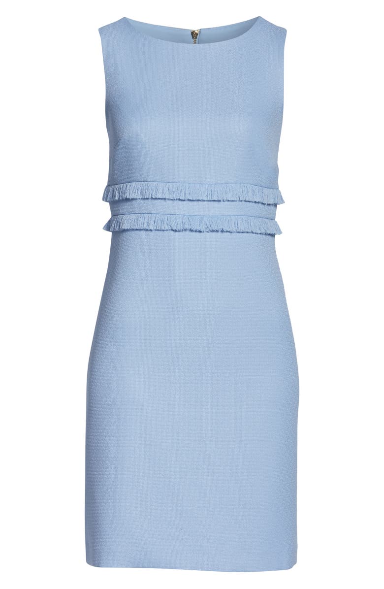 Eliza J Fringe Sleeveless Sheath Dress, Alternate, color,