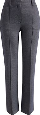 Theory Slim Herringbone Knit Pintuck Pants