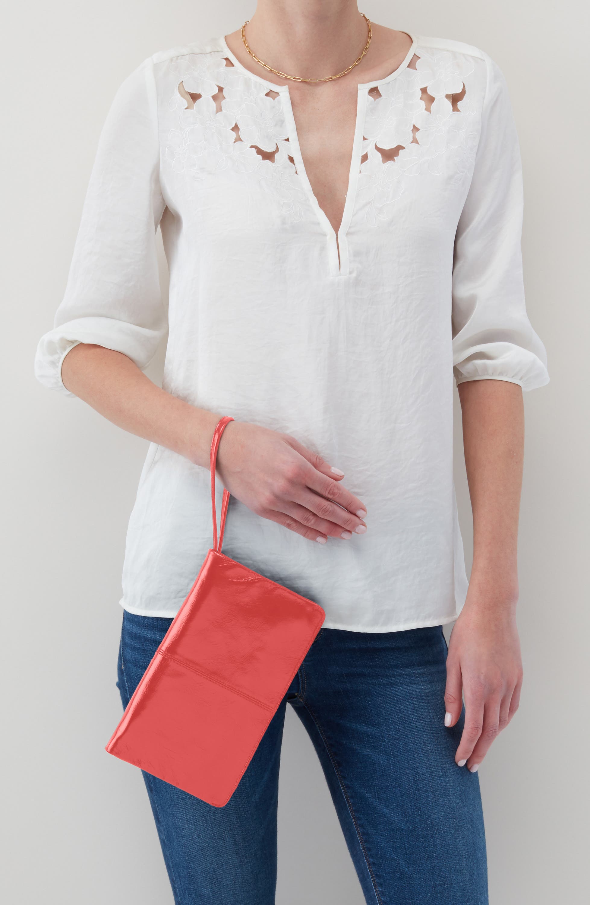 Evolve Leather Clutch, Alternate, color, PINK MIRAGE