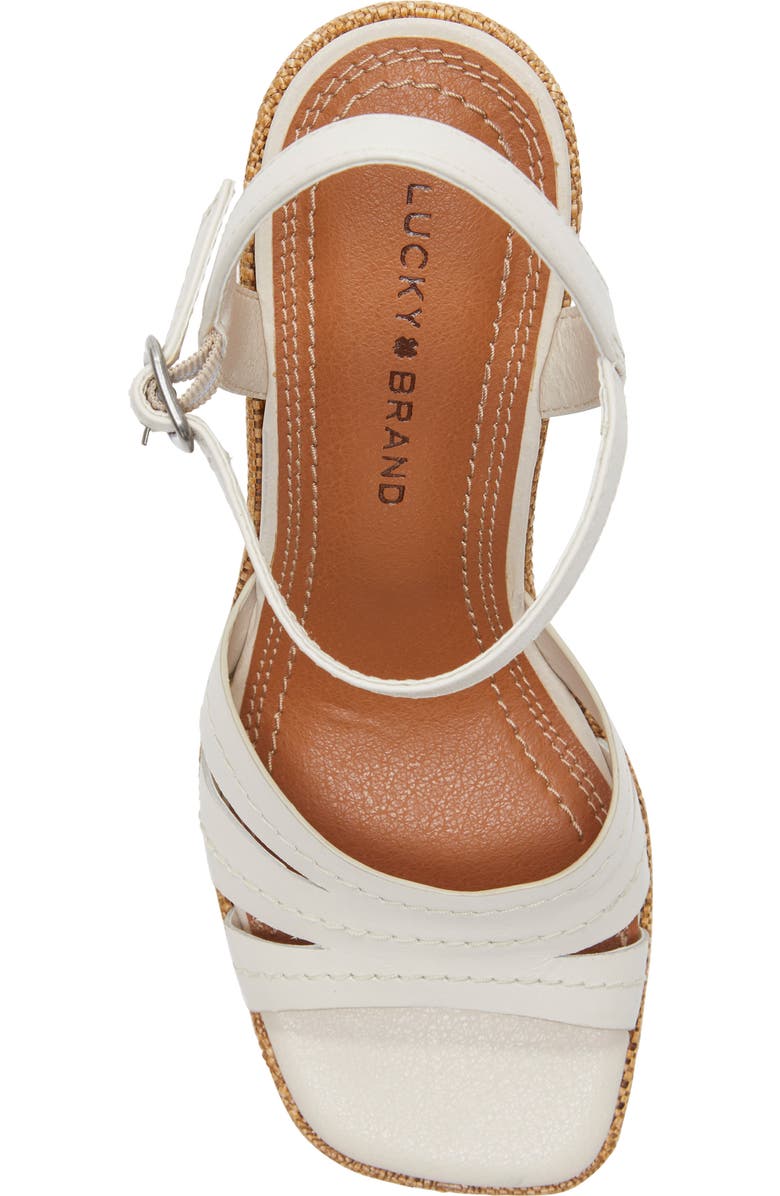 Lucky Brand Fanesa Ankle Strap Sandal, Alternate, color, Tusk