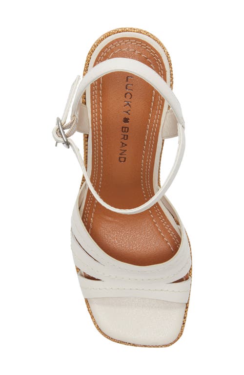 Shop Lucky Brand Fanesa Ankle Strap Sandal In Tusk