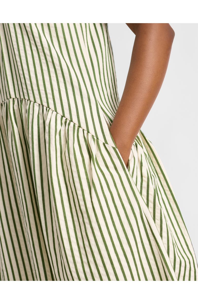 Albaray Stripe Sleeveless Midi Dress, Alternate, color, Green