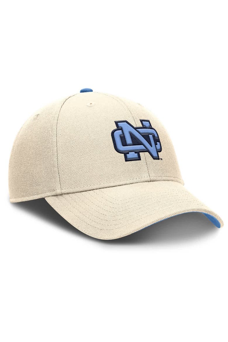 Men's Nike Natural North Carolina Tar Heels Rise Legacy Adjustable Hat, Alternate, color, Natural